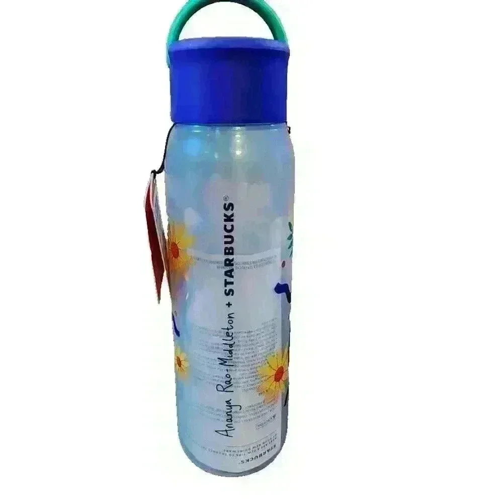 Starbucks 2024‎ Ananya Rao-Middleton Collection 24 Oz. Plastic Water Bottle NWT